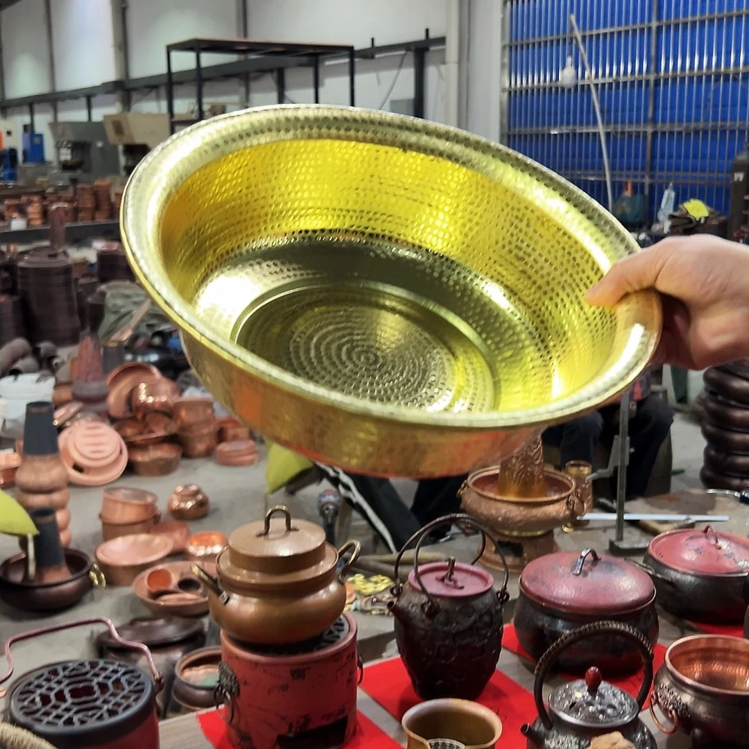 34厘米黄铜聚宝盆 洗脸盆