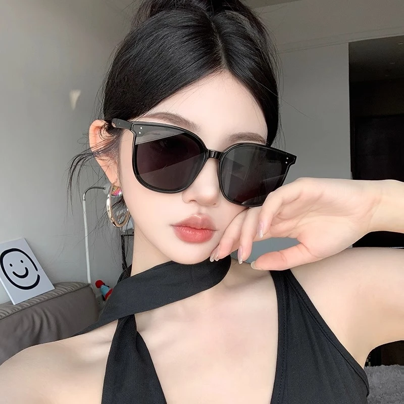 百搭复古gm女款网红时尚气质墨镜太阳眼镜女防紫外线户外
