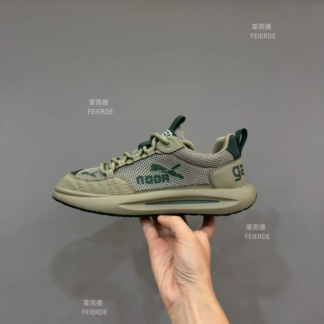 【菲而德2661】2025夏季爆款时尚休闲百搭轻奢网面手工轻便低帮潮鞋