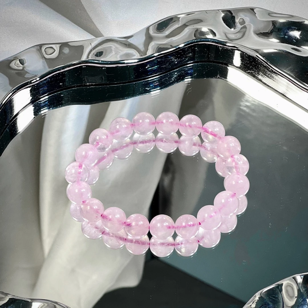 6104【果冻串串】手串爆款粉水晶