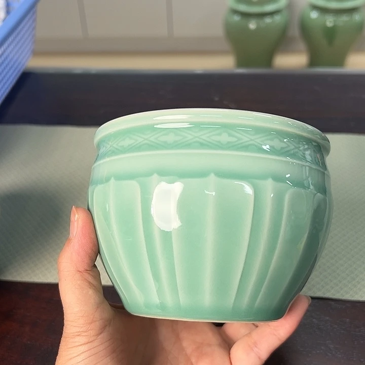 龙泉云间青瓷小米茶器