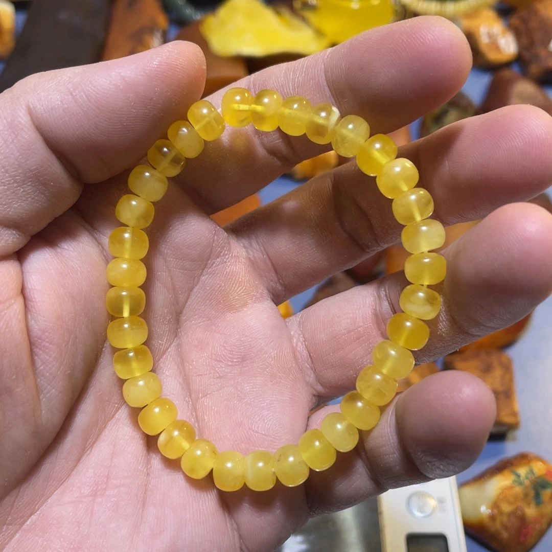 定制琥珀未镶嵌克****蛋原矿