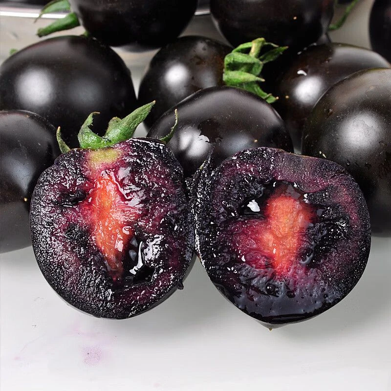 顺丰番茄寿光新鲜紫色黑玫瑰水果圣女黑色花青素西红柿黑珍珠