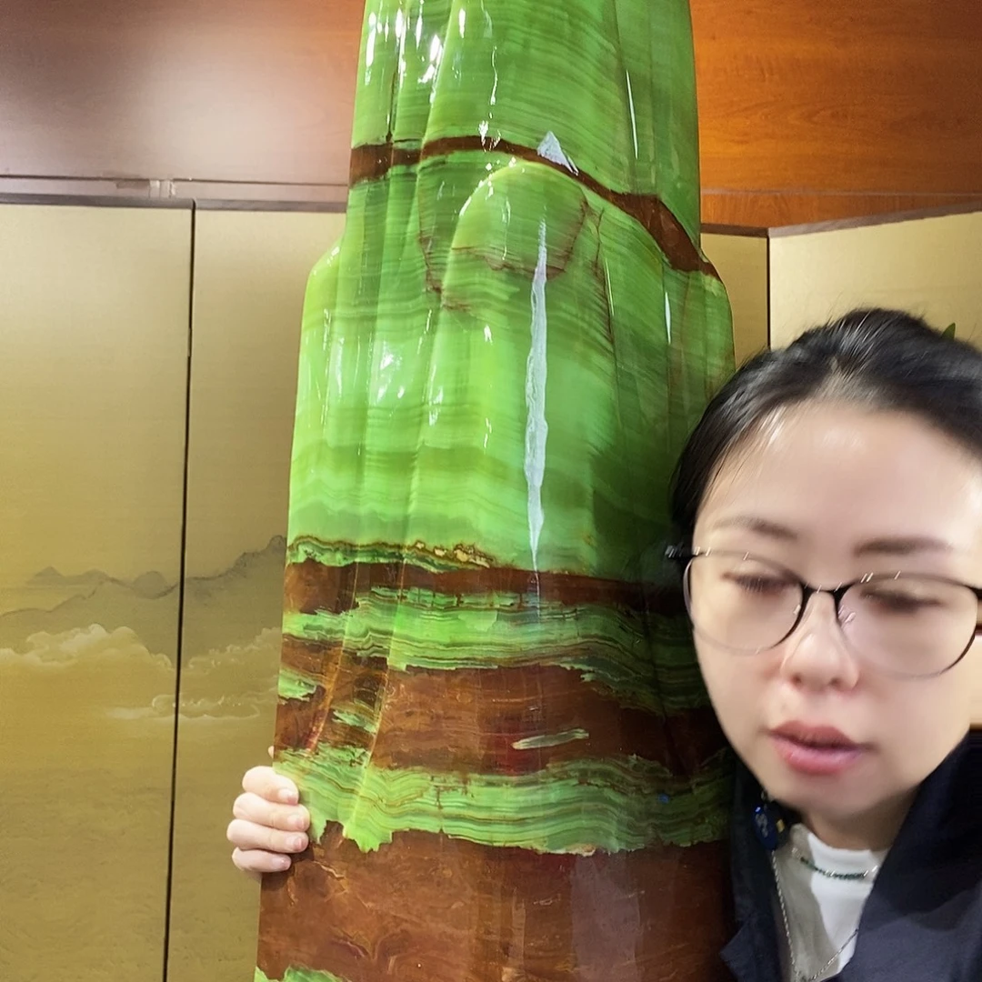 石材山水画作品摆件