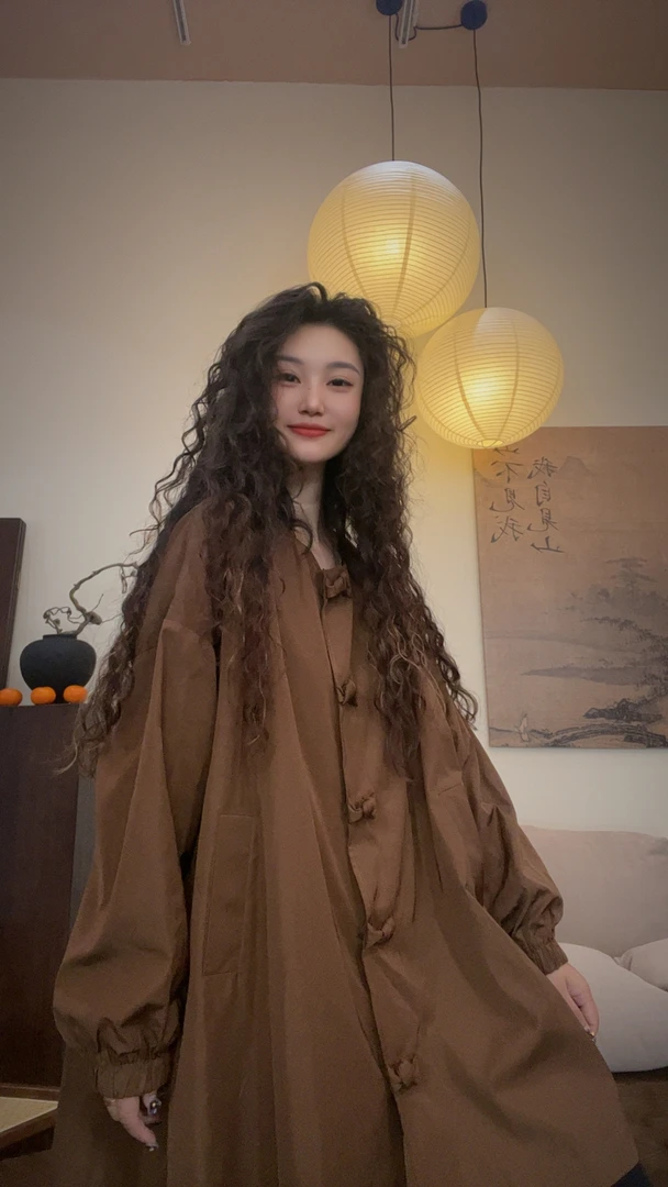 museguhui/木色古汇91850#纯色休闲百搭秋款时尚设计款外套