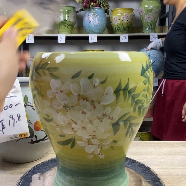 景德镇高温陶瓷花盆