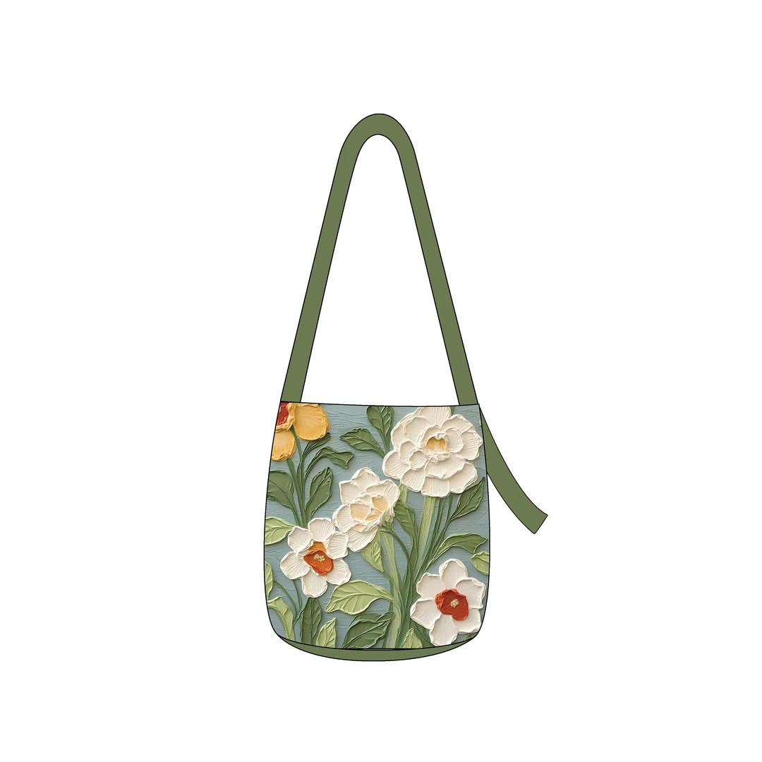 艺术鸭原创百搭飘带多用水桶包多款时尚单肩斜跨国风手提小众通勤