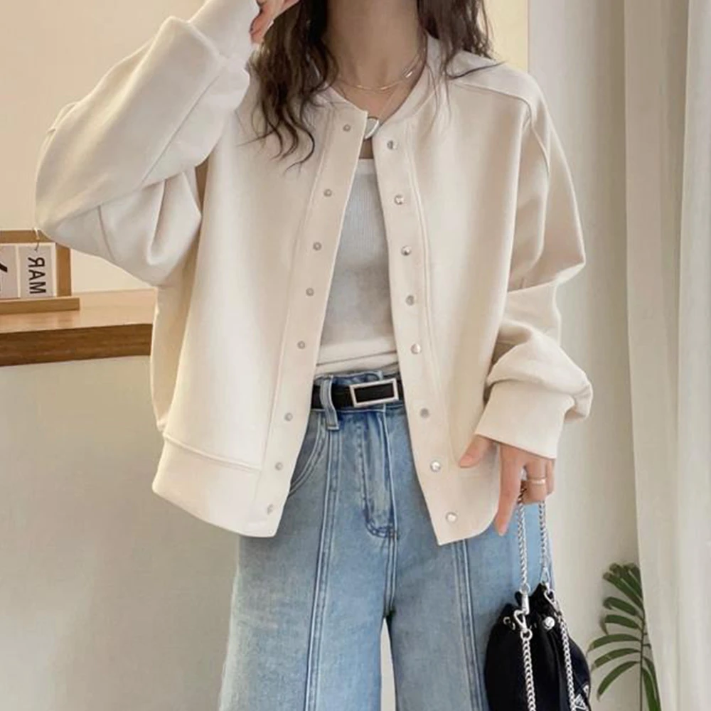 韩版休闲时尚外套夹克衫百搭外套2025秋季穿搭版型很赞【外套】