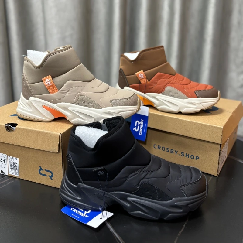 458220[运动码]新款多色外贸俄罗斯防寒防滑加绒保暖休闲鞋