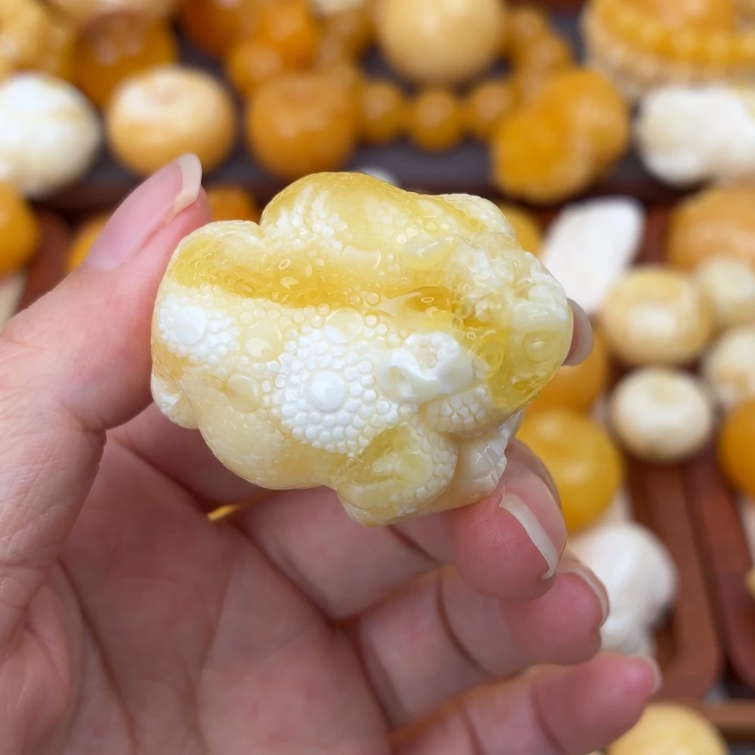 蜜蜡未镶嵌吊坠(不含链)金蟾