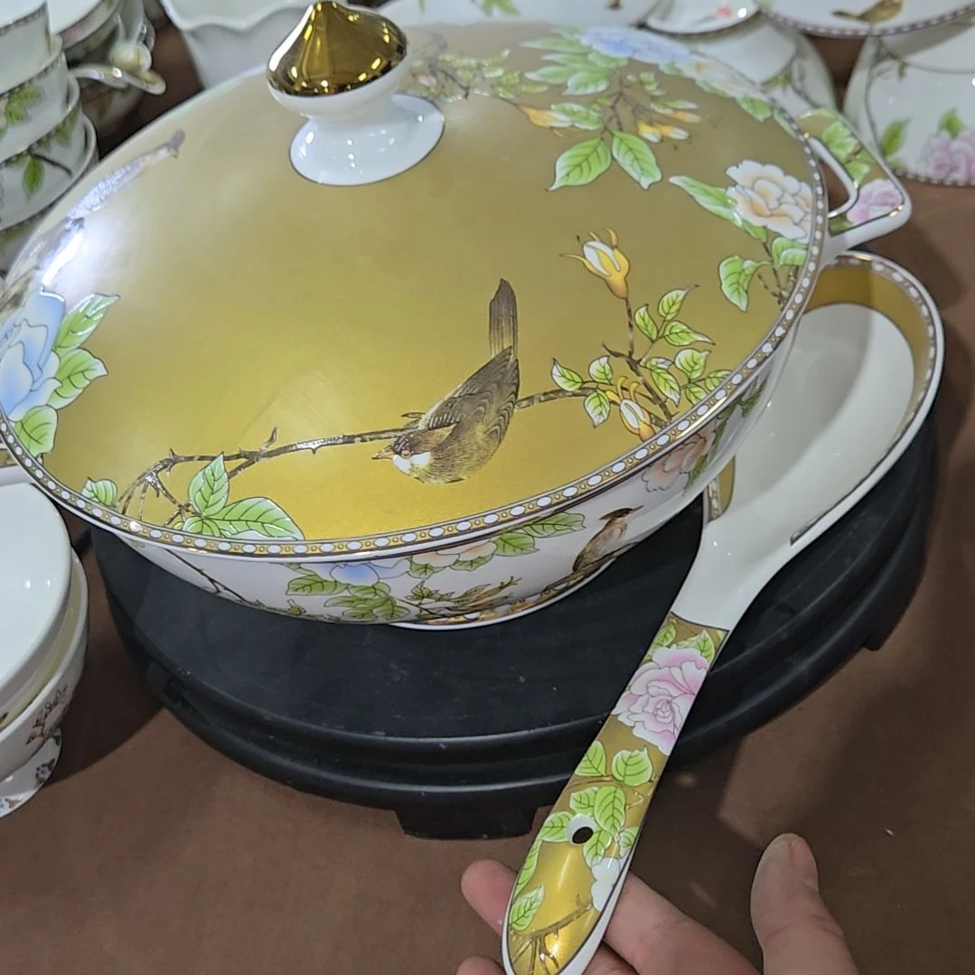 碗?**?微瑕琴瑟和鸣汤锅一个汤勺一个666666