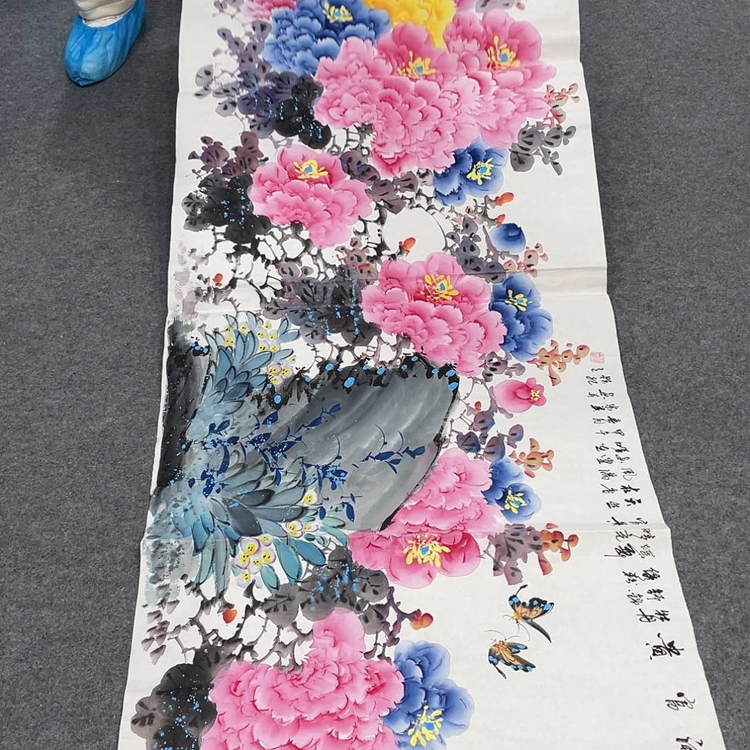 国画今天上午国画作品展示