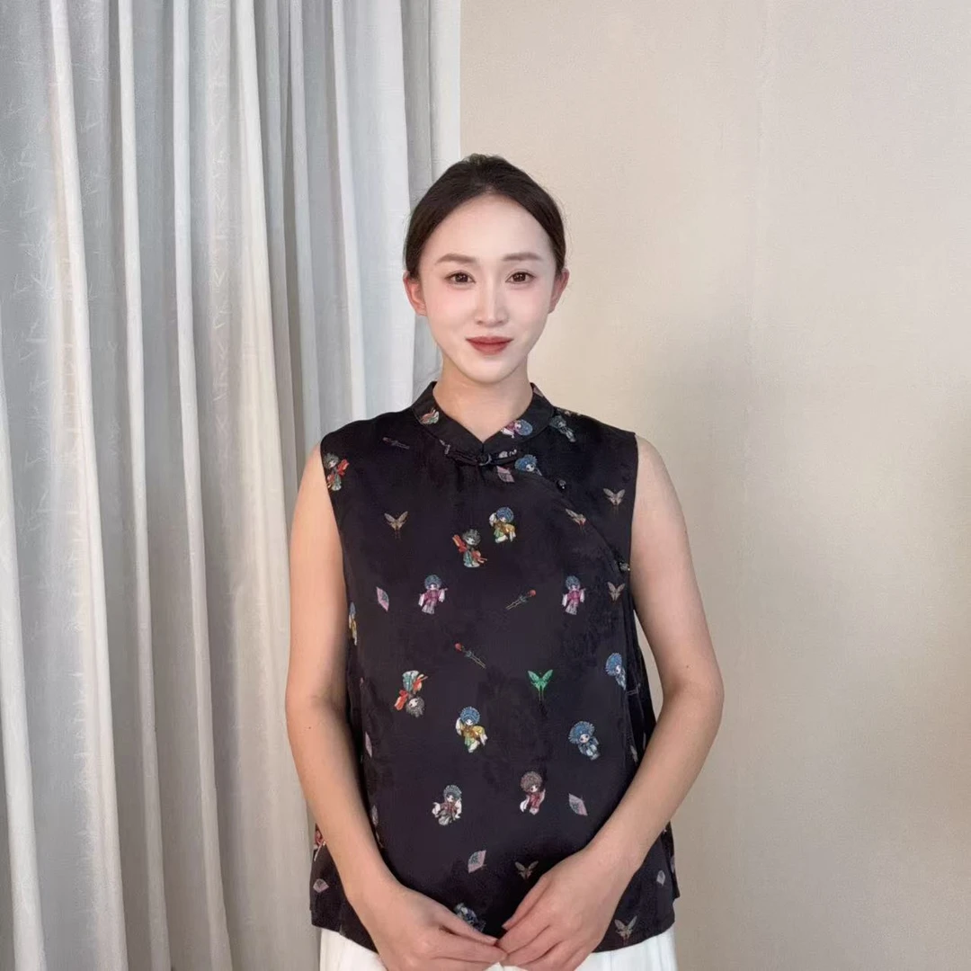 【国粹】2025香云纱夏新款国风新中式短款小衫BQ
