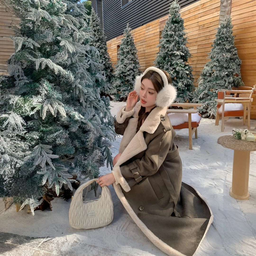 富贵区穿搭5.0！赫本风毛呢外套#24013