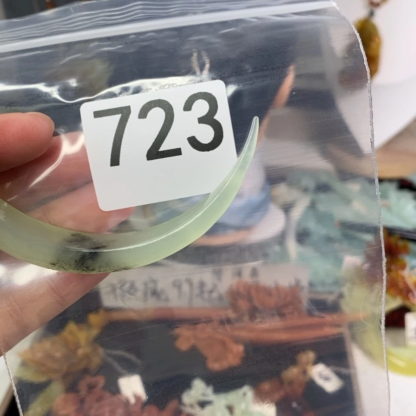 【闪购商品】岫玉发饰未镶嵌小*