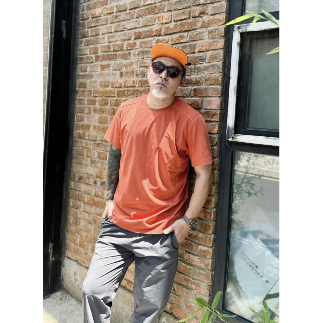 【薄款】户外山系速干立体剪裁运动休闲速干短袖T恤8136