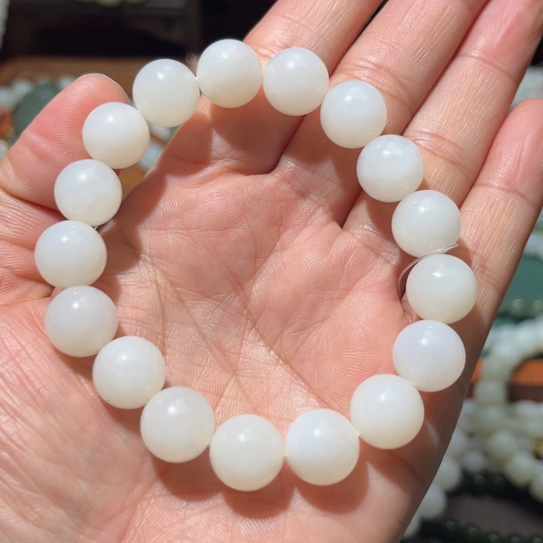 和田玉未镶嵌手链卡12