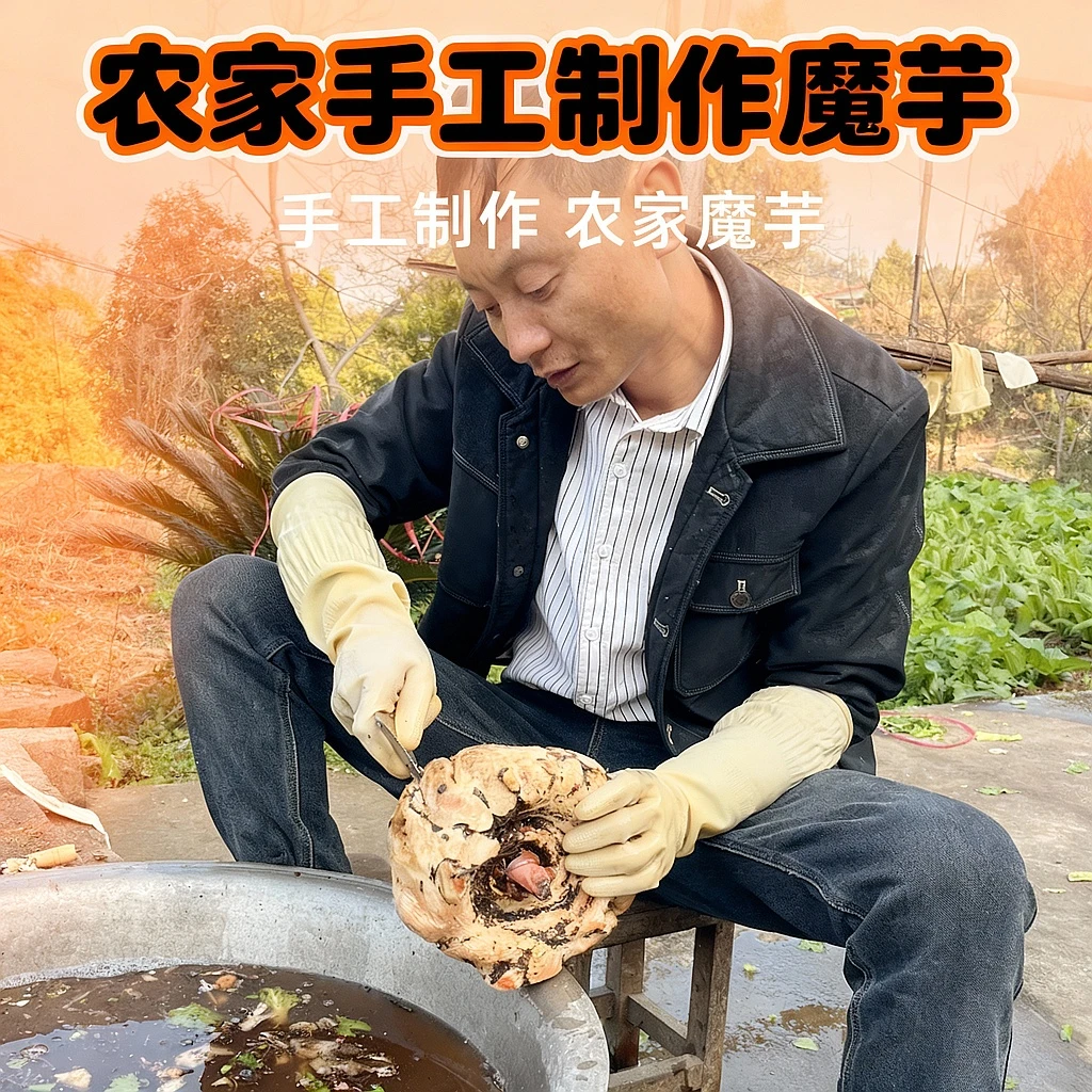 徽菜魔芋四川农家手工徽菜魔芋现做2斤/4斤包邮
