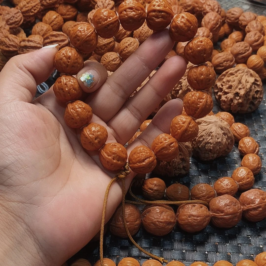 你***鸭文玩核桃手串磨盘