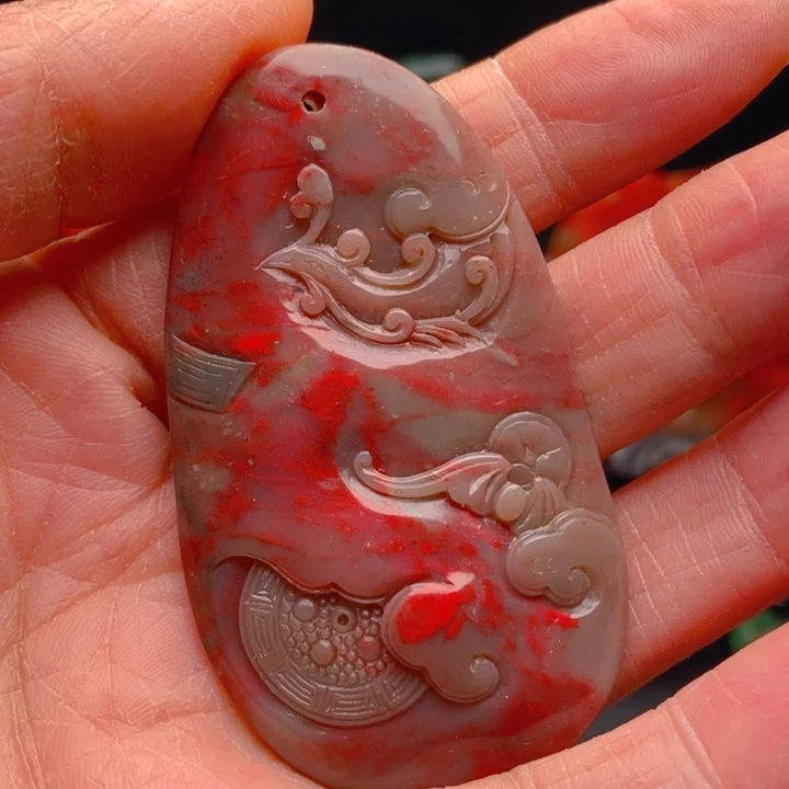 昌化鸡血石昌化鸡血石挂件