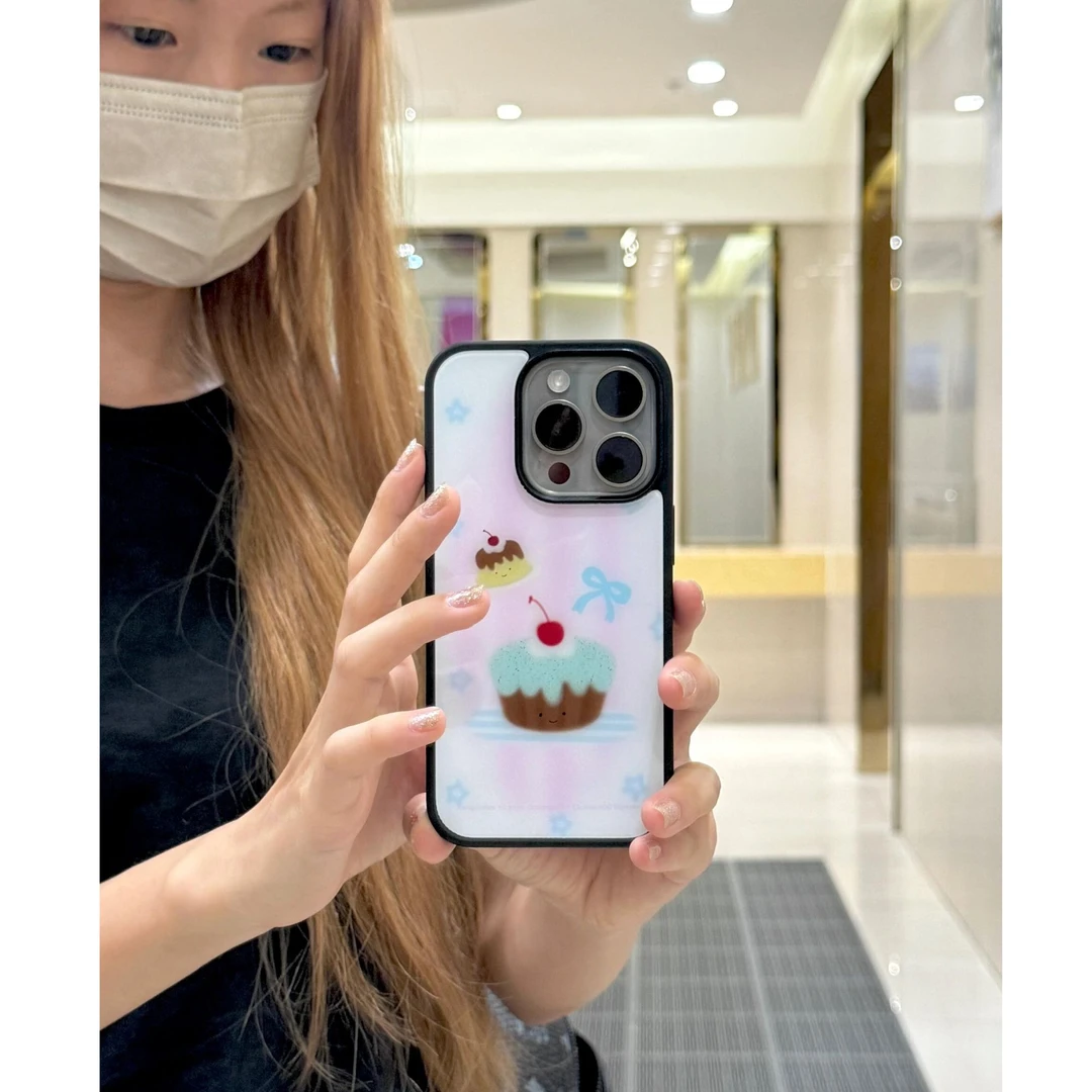 诚星泽奶油樱桃蛋糕适用苹果16/15/14/13/12新款iPhone11手机壳XR