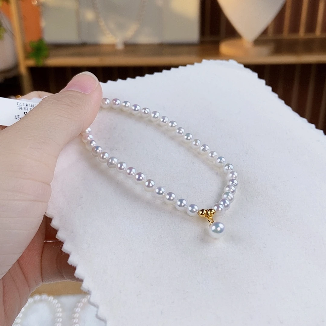 淡水珍珠手绳银S925镶嵌