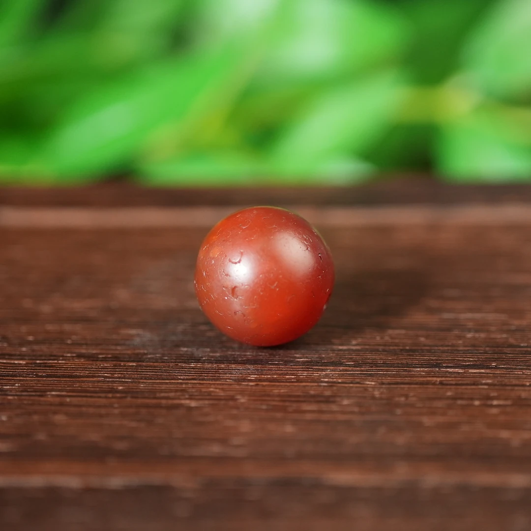 清代红玛瑙顶珠AAJD240824001