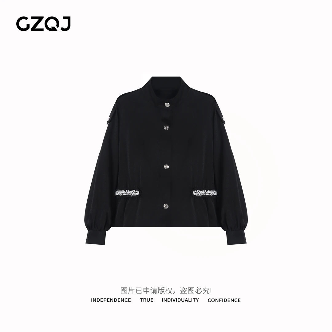 老琴私服 【韩剧女主】小众设计气质立领时尚百搭风衣外套127