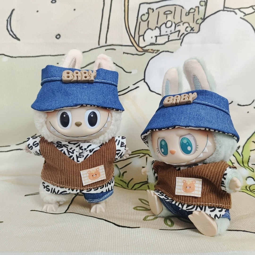 【Labubu娃衣】拉布布娃衣拉布布吊带工作服裙子牛仔衣服牛仔裤