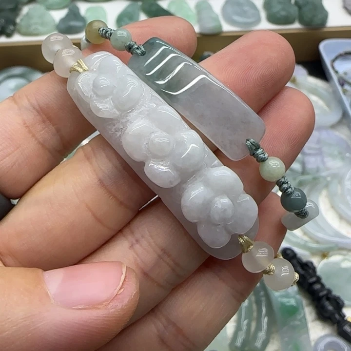 翡翠未镶嵌手链手牌