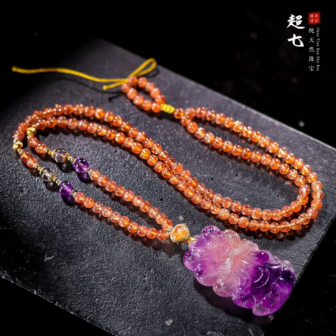 【桃总推荐】18k超七凤九金太阳项链@@ZY50218018