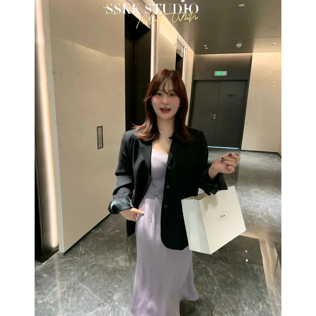 KMZY/KMZY山_山【韩女公式】微胖韩版秋季高级感宽松休闲西装外套女