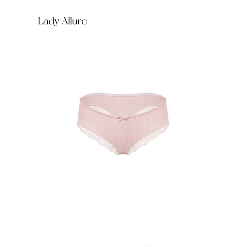 「LA」蜜心缠绵*性感蕾丝日系甜美内裤女蝴蝶结中低腰新年三角裤