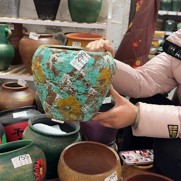 23彩绘高度20口径19