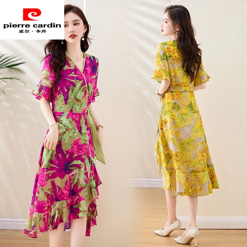 碎花印花连衣裙城市游牧风碎花裙法式裙子小个子女装长裙显瘦