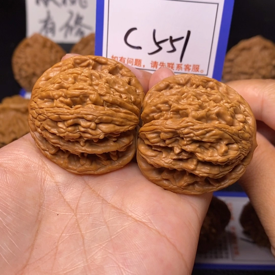 桃核吊坠41虎头c551