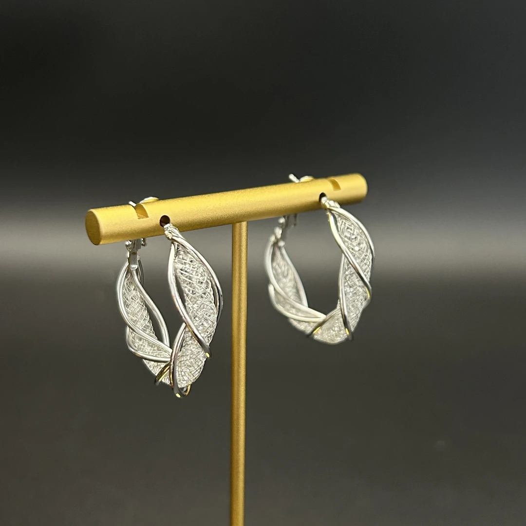 铜合金耳饰 【308】几何形耳圈高级感气质百搭耳环轻奢时尚小众耳饰