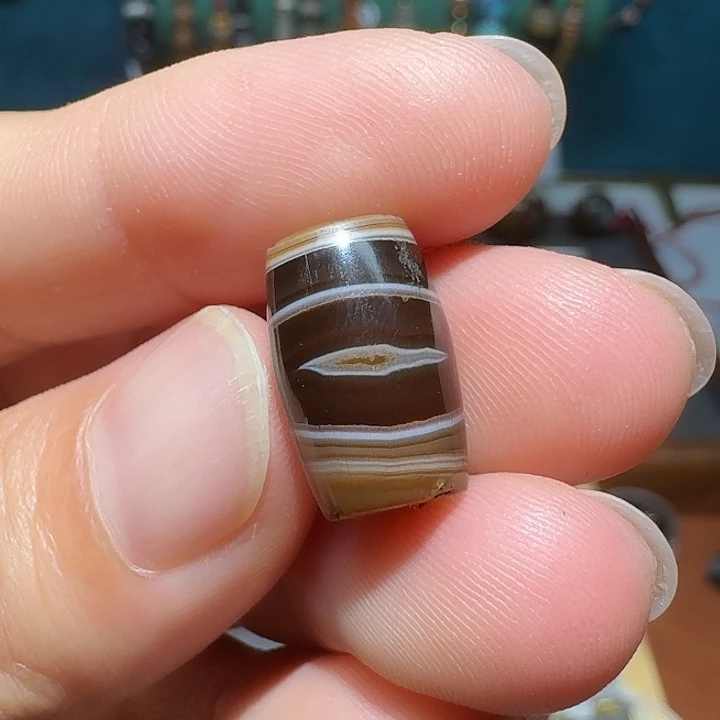 良***王未镶嵌玛瑙/玉髓珠宝半成品9.4*14.8mm