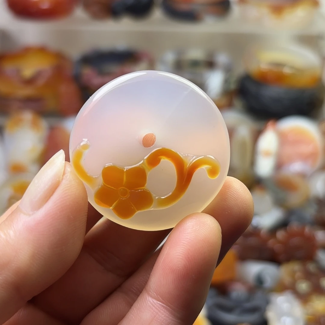 玛瑙/玉髓未镶嵌吊坠(不含链)