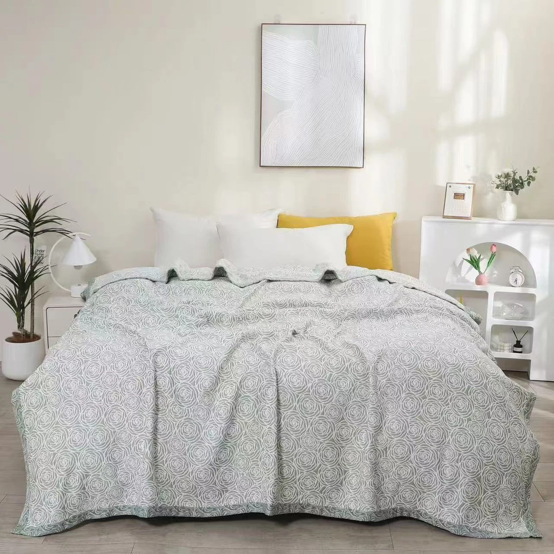 【牛总甄选】花恋-加大轻奢盖毯