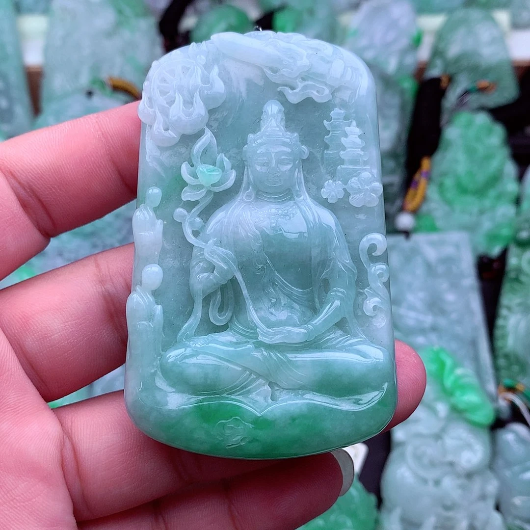 翡翠未镶嵌吊坠(不含链)