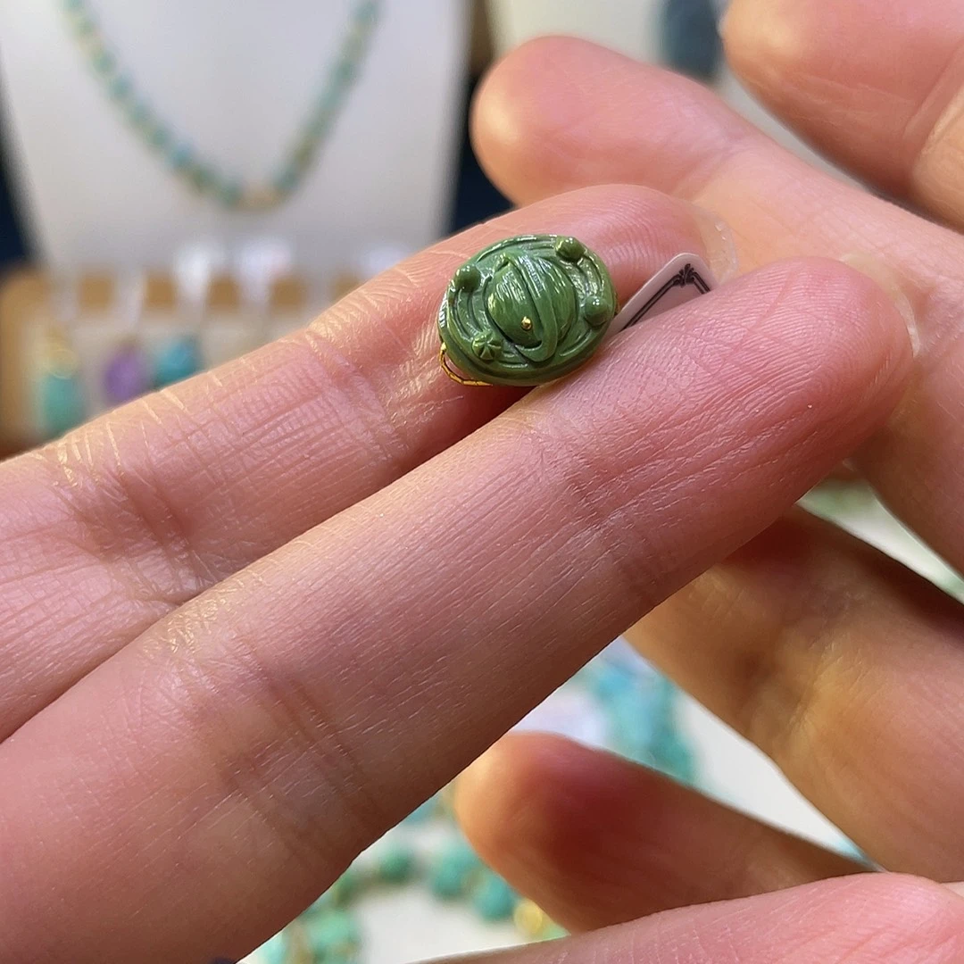 绿松石未镶嵌星球牌