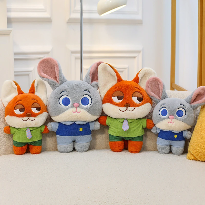 疯狂动物城Q版狐狸兔子毛绒玩具公仔疯狂动物城生日礼物玩偶布