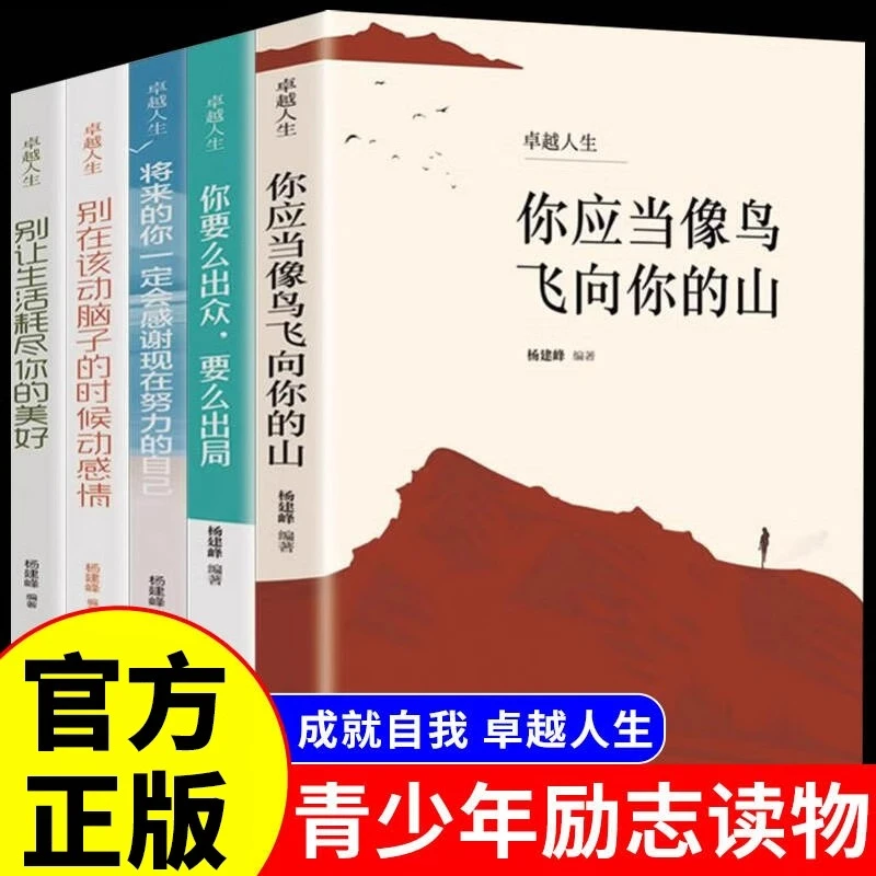 卓越人生全5册正版你应当像鸟飞向你的山青春正能量成长励志书籍