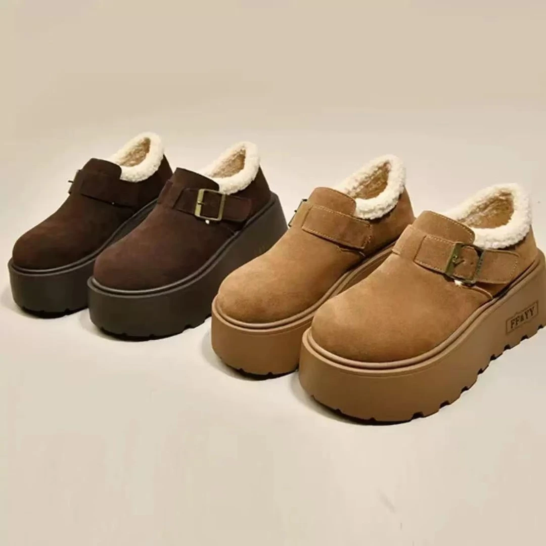 【非直播间请勿下单】2024冬季最新款时尚百搭厚底勃肯七公分勃肯鞋