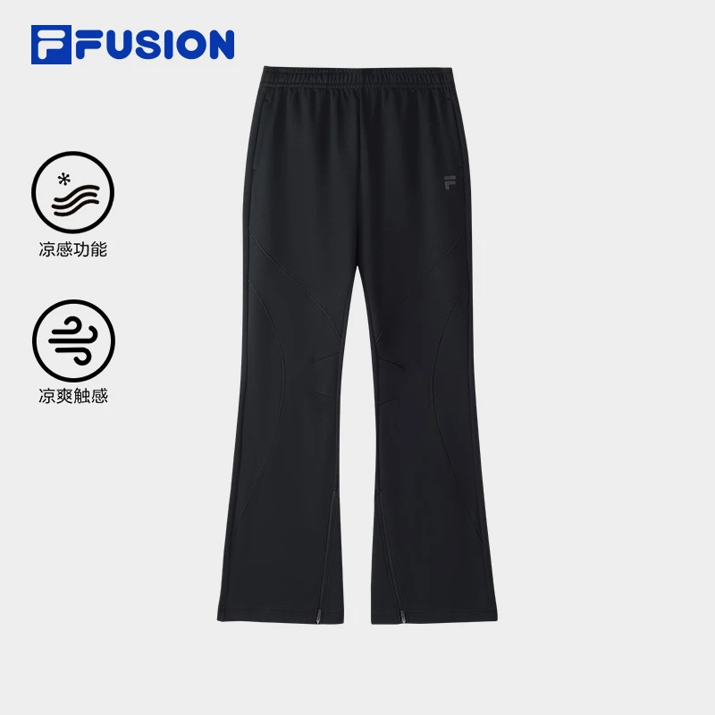 FILA FUSION女裤春夏新款【亲肤棉质舒适针织喇叭裤】T11W521601F