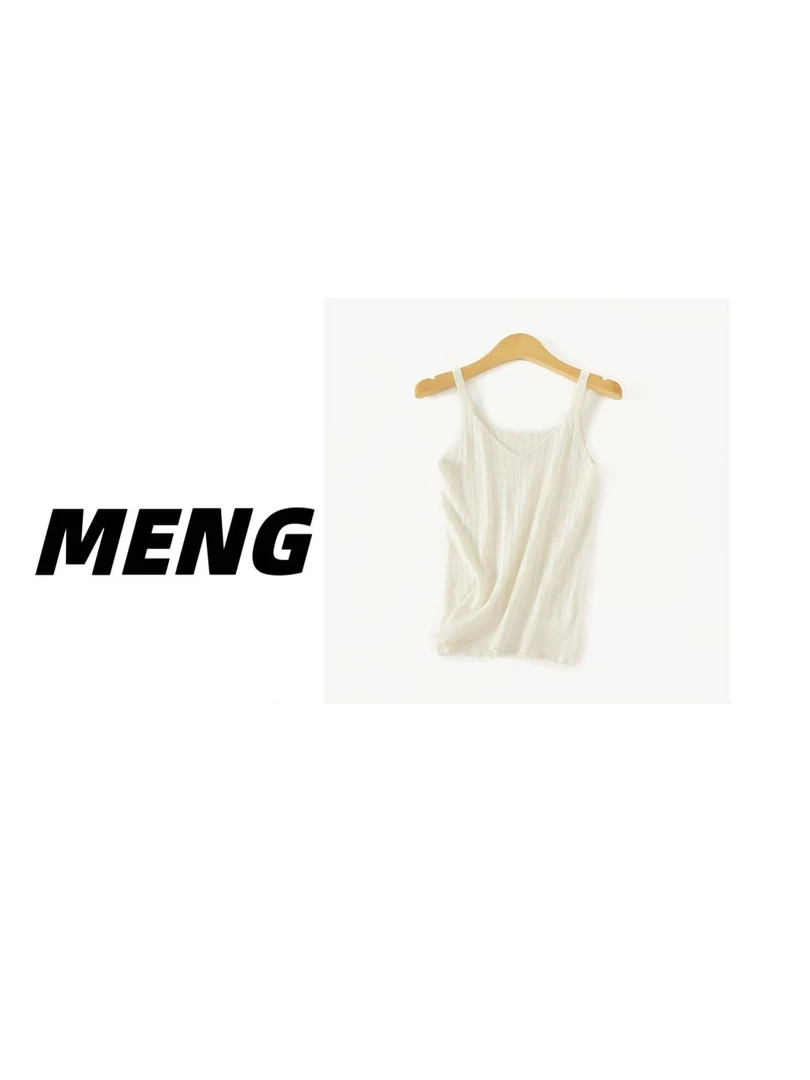 【桑蚕丝+棉】“气质V领”‘百搭圆领’简约镂空前后可穿吊带 背心