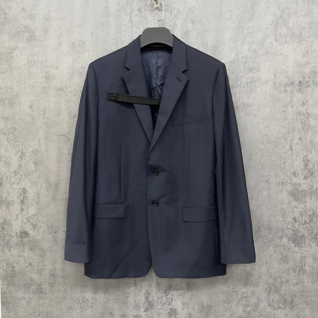 未使用 DIOR/迪奥 新款绑带Logo西装夹克外套/RK787/52码