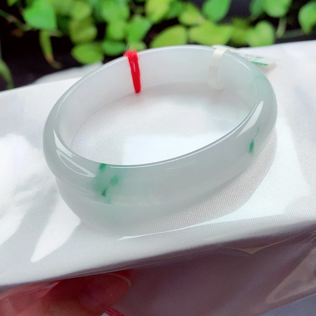 翡翠未镶嵌手镯缅甸天然a货翡翠手镯