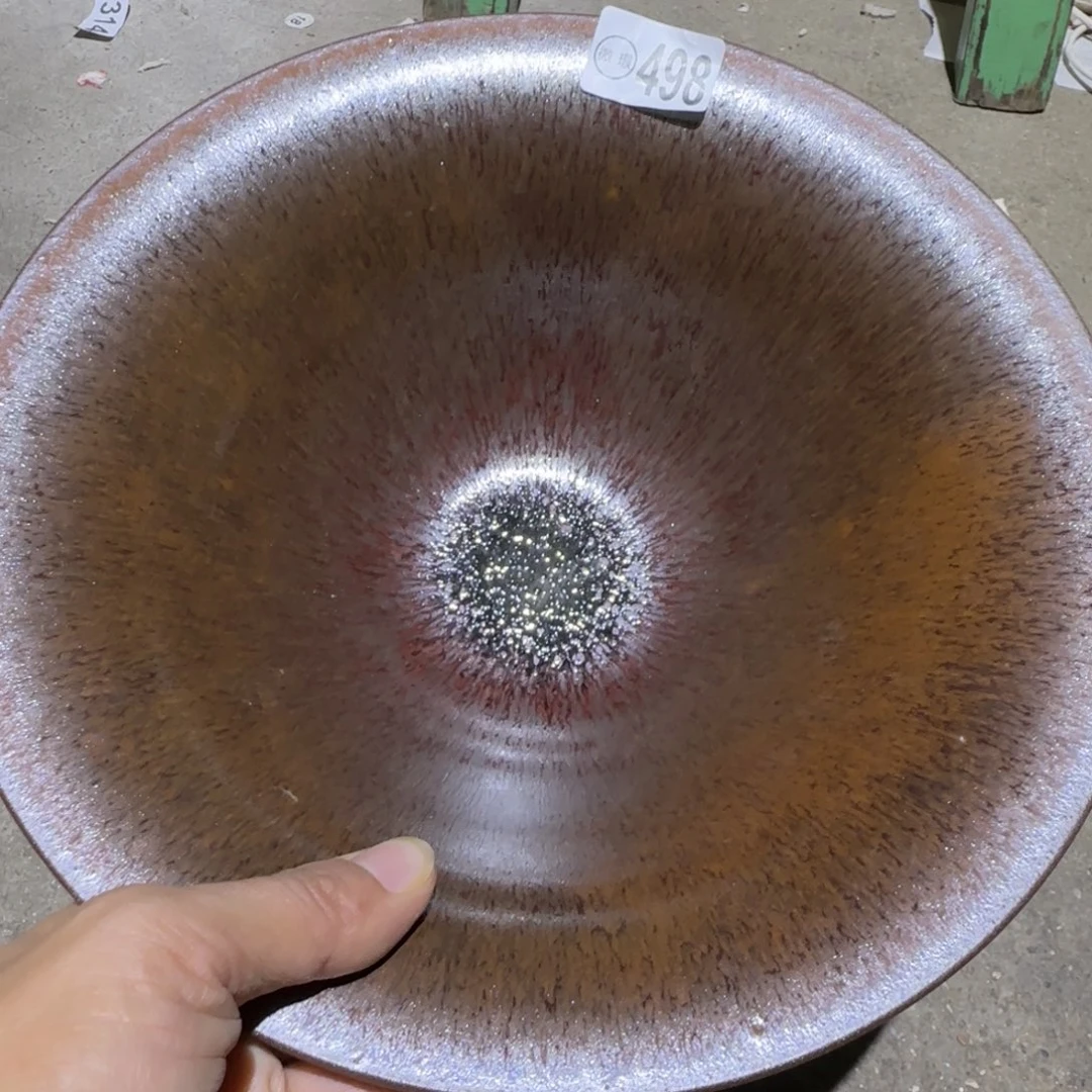 老***头茶盏福建盏茶器瑕疵大口径